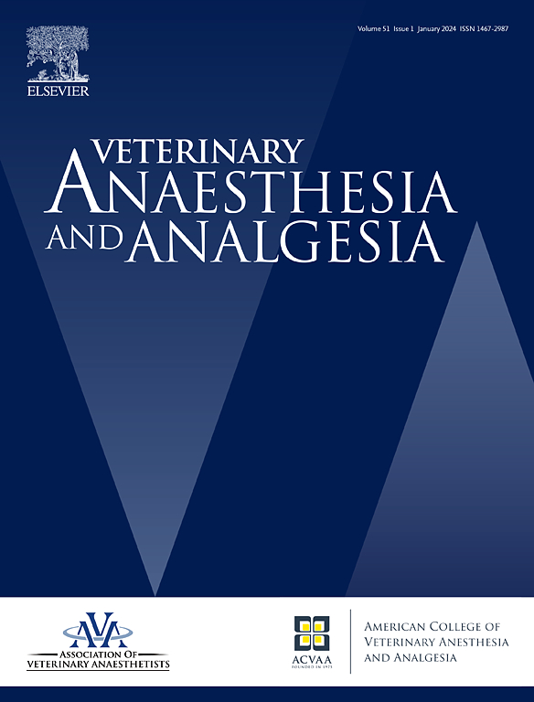 Go to journal home page - Veterinary Anaesthesia and Analgesia